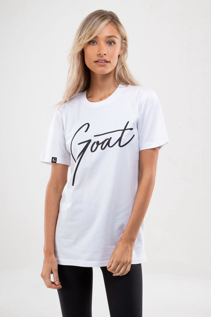 White GOAT Signature T-Shirt